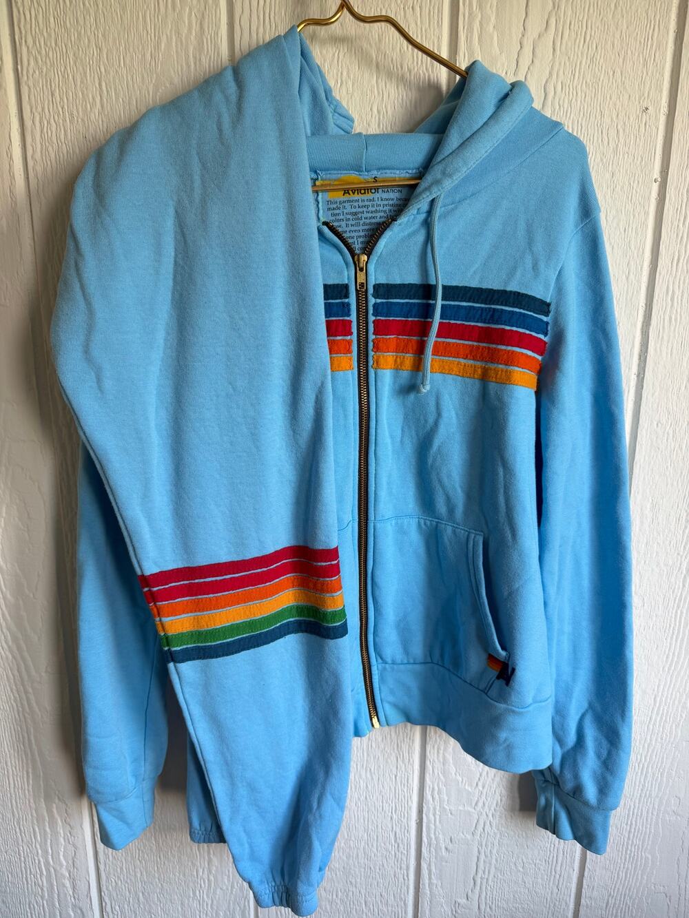 Aviator Nation 5 Stripe Hoodie And Sweaterpants Small SOLD OUT